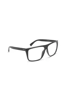 IRUS by IDEE Men Clear Lens & Black Rectangle Sunglasses IRS1051C1SG