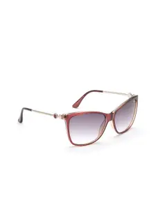 IRUS by IDEE Women Black Lens & Red Butterfly Sunglasses IRS1044C3SG-Red