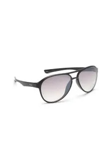 IRUS by IDEE IRUS by IDEE Men Clear Lens & Black Aviator Sunglasses IRS1038C1SG