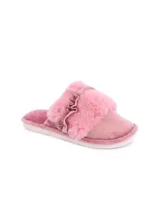 Brauch Women Pink Solid Room Slippers