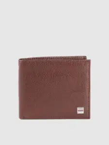 Tommy Hilfiger Men Brown Leather Two Fold Wallet