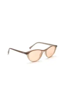 IDEE Women Gold Lens & Brown Cateye Sunglasses IDS2587C3SG