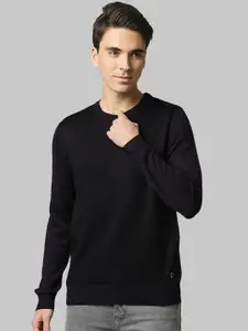 Raymond Men Violet Checked Pullover