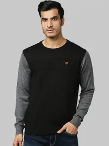 Raymond Men Grey & Black Pullover