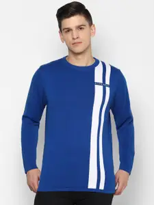Allen Solly Men Blue & White Striped Pullover