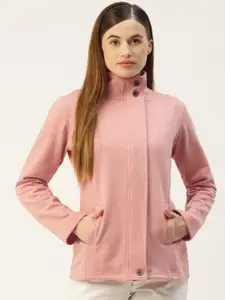 BRINNS Women Pink Solid Regular Sweatshirt