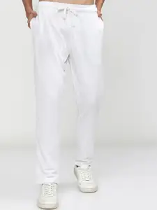 HIGHLANDER Men White Solid Slim-Fit Track Pants