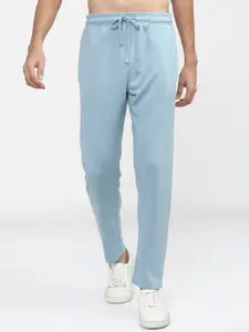 HIGHLANDER Men Blue Solid Slim-Fit Track Pants