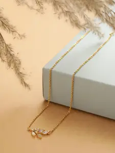 MINUTIAE Gold-Plated & White Brass Handcrafted Necklace