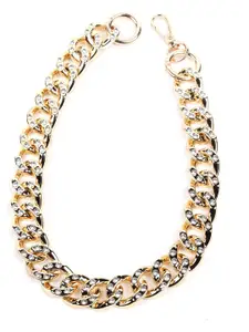 ODETTE Gold-Toned & White Interlinked Necklace