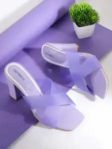 CORSICA Women Lavender Solid Block Heels