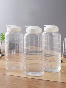Lock & Lock Set Of 3 Transparent Chess Plastic Water Bottles