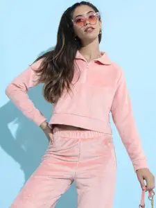 Tokyo Talkies Women Pink Sweatshirt