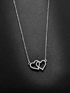 MINUTIAE Silver-Toned Brass Silver-Plated Necklace