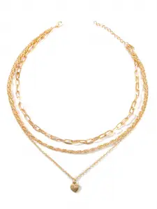 URBANIC Gold-Toned Layered Necklace