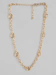 DressBerry Gold-Toned Link Handcrafted Necklace