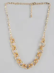 DressBerry Gold-Toned Necklace with Loop Detail