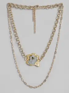 DressBerry Set of 2 Gold-Toned Necklace