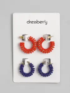 DressBerry Set of 2 Beaded Earrings