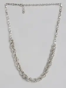 DressBerry Silver-Toned Link Necklace