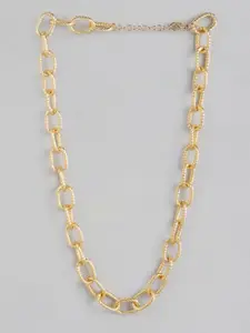 DressBerry Gold-Toned Link Necklace