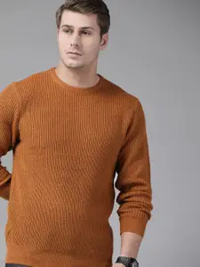 The Roadster Lifestyle Co Men Brown Solid Pullover