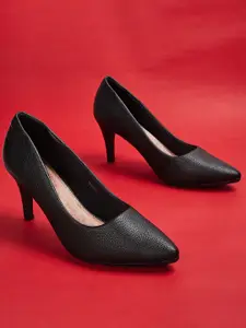 CODE by Lifestyle Women Black Solid Pumps