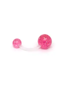 URBANIC Pink Circular Studs Earrings