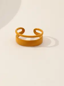 URBANIC Women Orange Geometric Imitation Ring