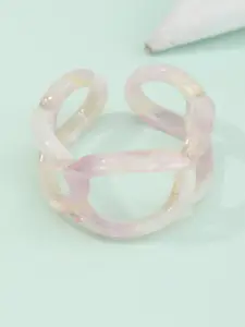 URBANIC Women Pink Adjustable Fashion Finger Ring