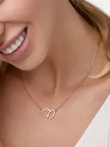 MINUTIAE Rose Gold Brass Rose Gold-Plated Handcrafted Necklace