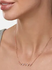 MINUTIAE Rose Gold Brass Rose Gold-Plated Necklace