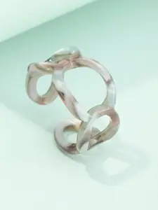 URBANIC Grey Resin Fashion Ring