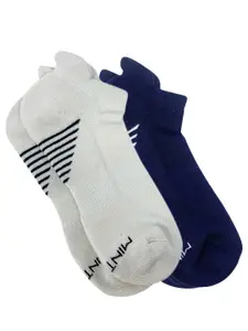Mint & Oak Men Pack Of 2 Solid Ankle-Length Socks