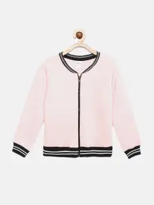 mackly Girls Pink Sweatshirt