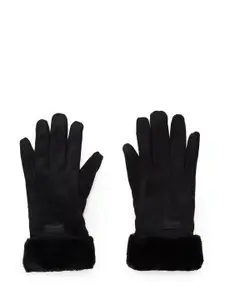 20Dresses Women Black Solid Hand Gloves
