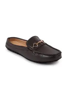 FAUSTO Women Brown PU Loafers