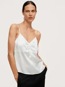 MANGO White Solid Top