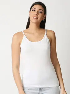 20Dresses Women White Pockets Slim Fit T-shirt