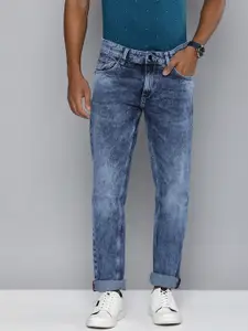 Indian Terrain Men Brooklyn Slim Fit Heavy Fade Stretchable Jeans