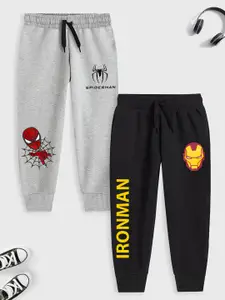 YK Marvel Boys Pack Of 2 Superhero Printed Joggers