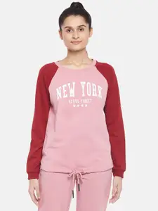 Ajile by Pantaloons Women Pink Printed Sweatshirt