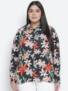 Oxolloxo Women Multicoloured Floral Opaque Printed Casual Shirt