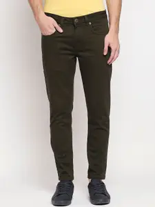 Being Human Men Olive Green Skinny Fit Jeans