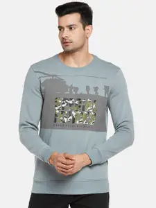 Urban Ranger by pantaloons Men Grey Printed Sweatshirt