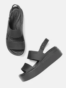 Crocs Women Black Solid Flatform Heels