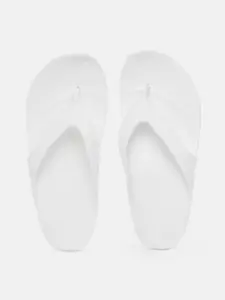 Crocs Women White Solid Croslite Thong Flip-Flops
