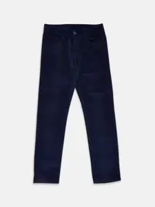 Pantaloons Junior Boys Navy Blue Corduroy Trousers
