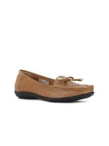 Bata Women Tan Brown Loafers