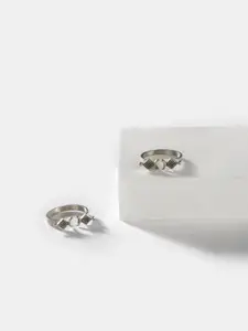 SHAYA Set Of 2 925 Silver Adjustable Toe Rings